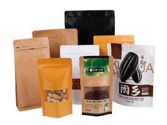 Bolsa de embalaje personalizada Bolsa de papel Kraft para el embalaje de alimentos
