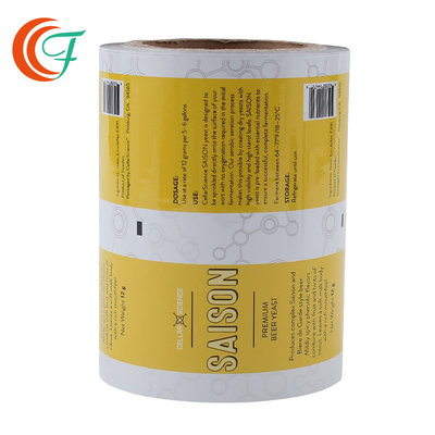 Paquete de aluminio claro laminado termosoldable del carrete de película de la bolsita del líquido de lavado del plato de la película de rollo