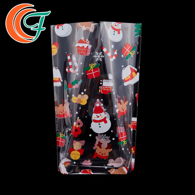 OPP plano transparente de encargo CPP laminó el regalo de impresión multicolor de la Navidad de los bolsos