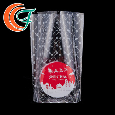 Logo Printed Plastic Christmas Packaging empaqueta polivinílico que se puede volver a sellar biodegradable