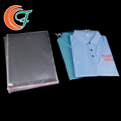 De la ropa alto OPP bolso autoadhesivo de empaquetado transparente de la camiseta del bolso de la ropa interior