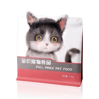 Tecnología superior cerradura de cerradura flexible bolsa de embalaje a prueba de humedad para el almacenamiento de alimentos para perros gatos