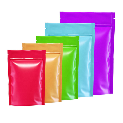 Embalaje colorido Impreso en pie Bolsas de embalaje con cremallera Embalaje comercial Bolsas de plástico
